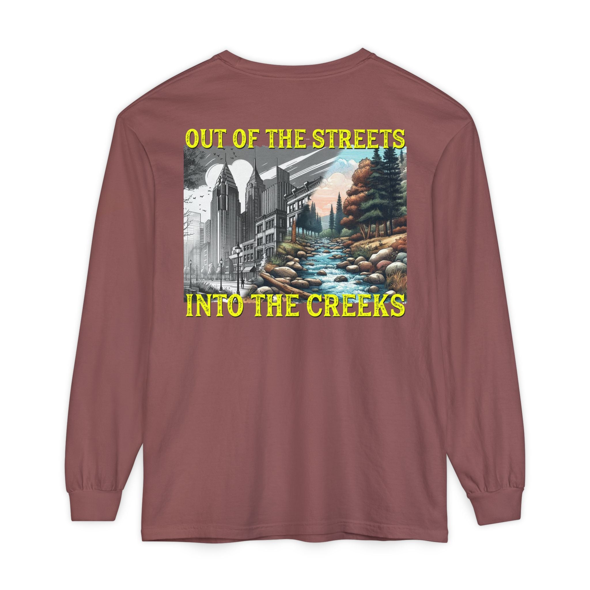 'Into the Creeks' Long Sleeve Tee