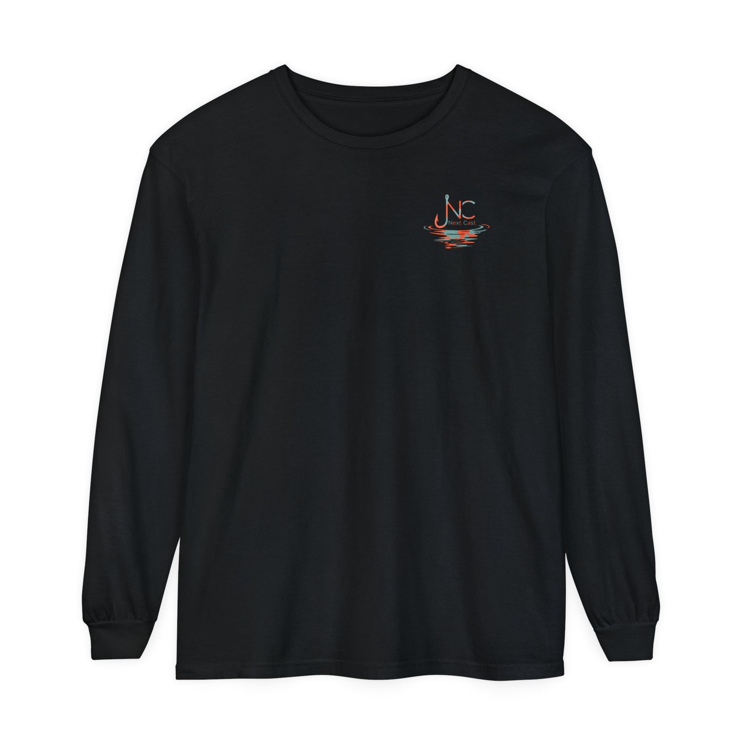 Slate Gray/Orange Camo Logo Long Sleeve T-Shirt