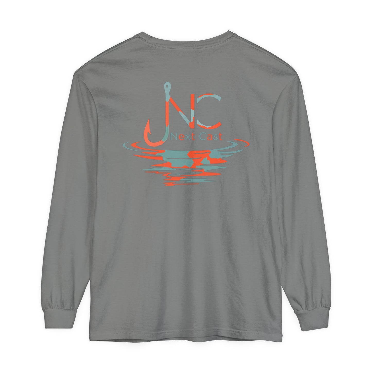 Slate Gray/Orange Camo Logo Long Sleeve T-Shirt