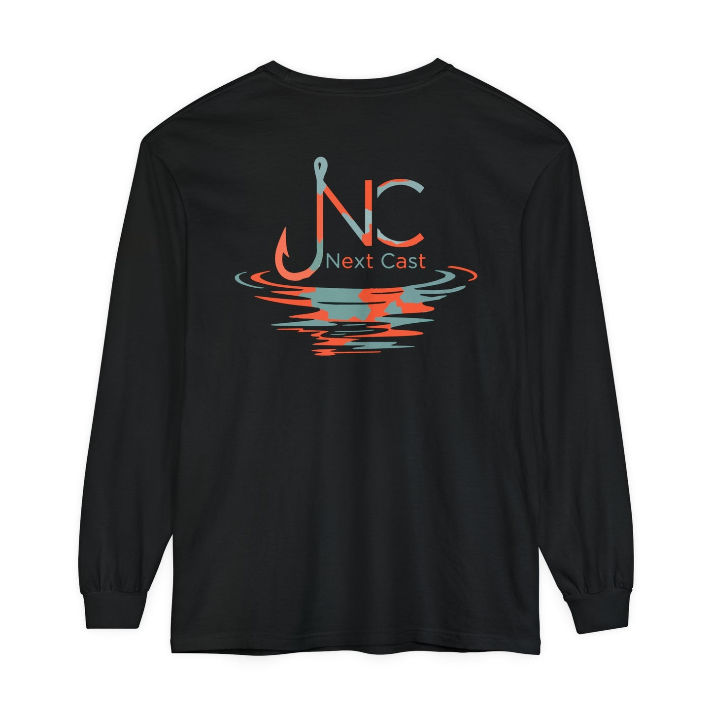 Slate Gray/Orange Camo Logo Long Sleeve T-Shirt